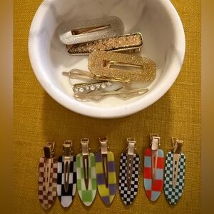 Gold and Silver Hair Clip Set